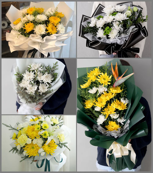 浙江省舟山普陀区桃花镇塔湾村白事花束代送